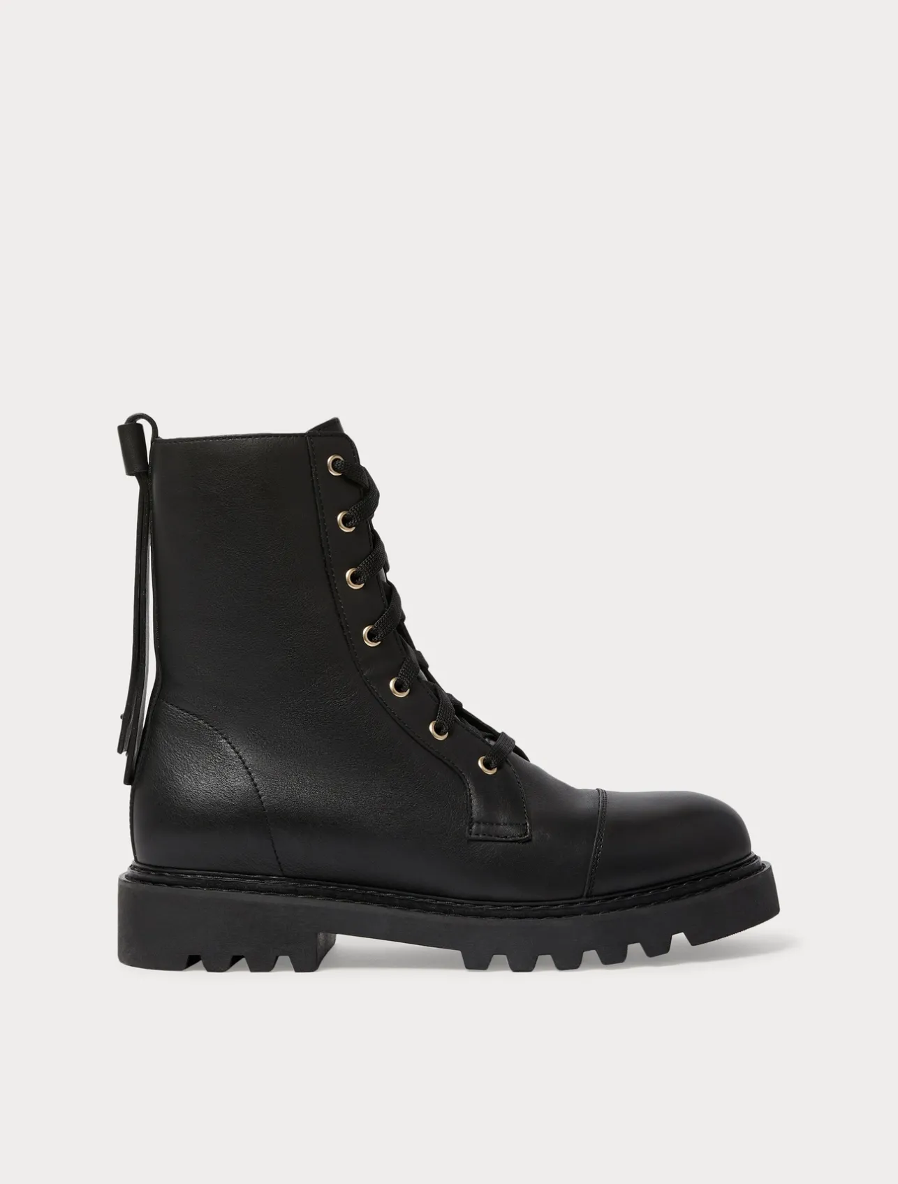 New Marina Rinaldi Leather combat boots BLACK