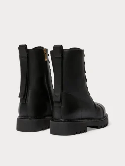 New Marina Rinaldi Leather combat boots BLACK