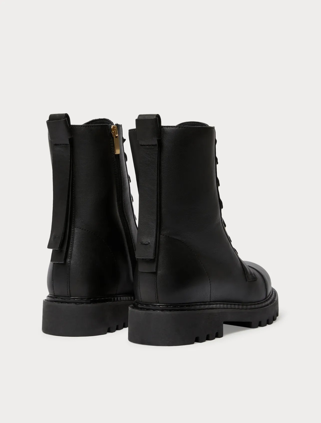 New Marina Rinaldi Leather combat boots BLACK