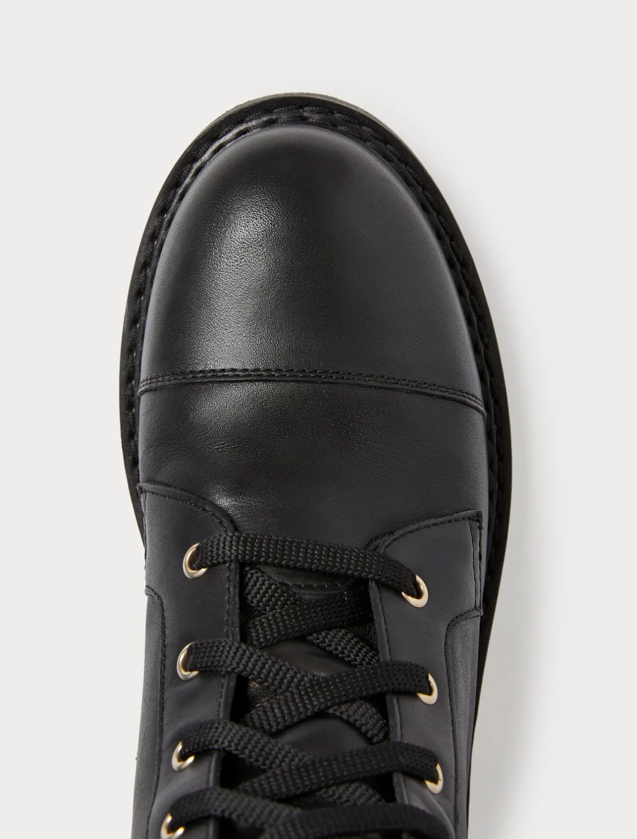 New Marina Rinaldi Leather combat boots BLACK