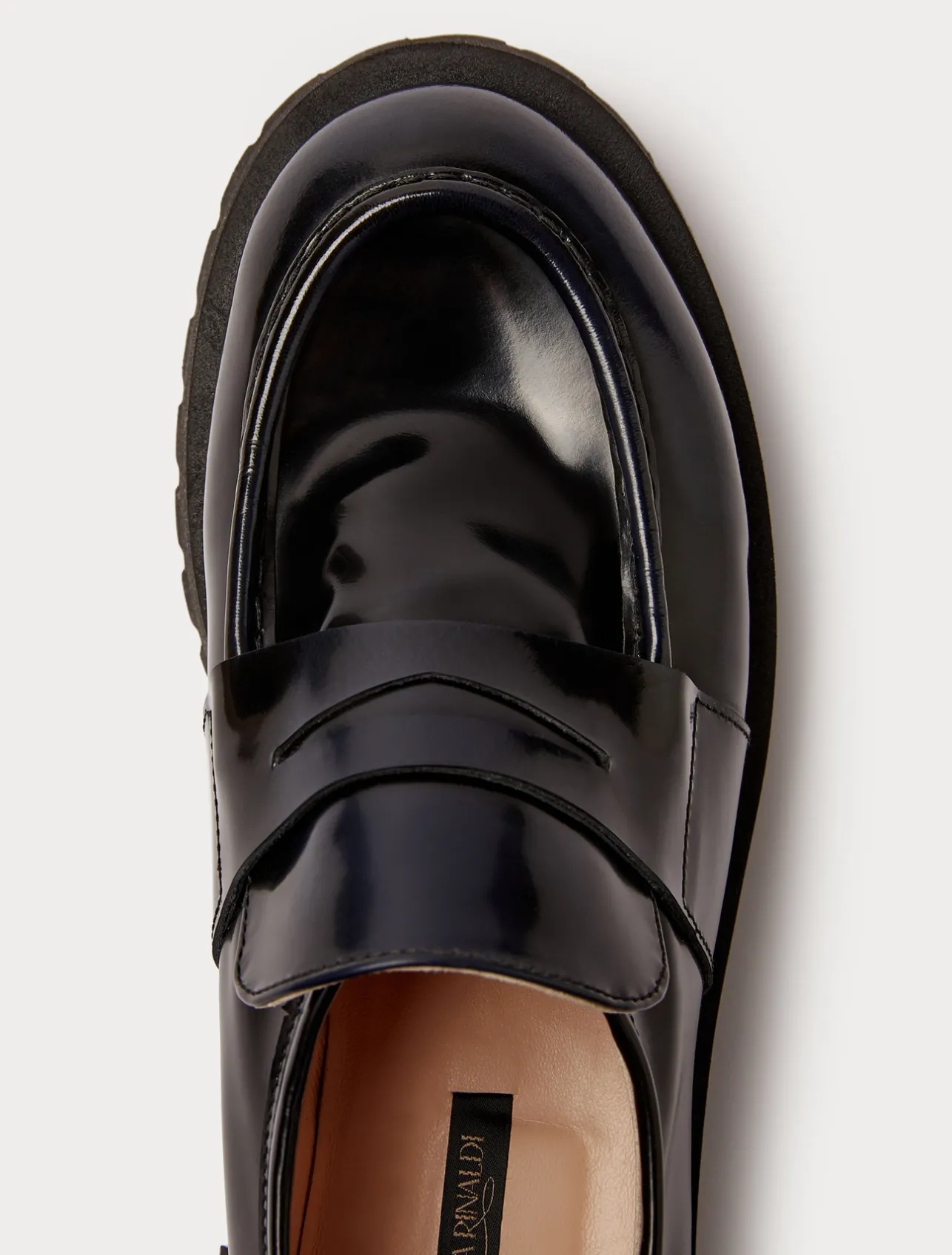 Clearance Marina Rinaldi Leather moccasins MIDNIGHTBLUE