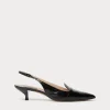 New Marina Rinaldi Leather slingback heels BLACK