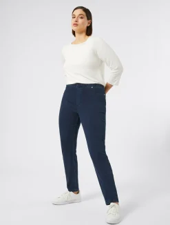 Best Marina Rinaldi Leggings-fit jersey denim jeans MIDNIGHTBLUE