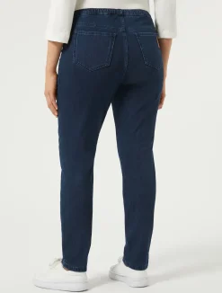 Best Marina Rinaldi Leggings-fit jersey denim jeans MIDNIGHTBLUE