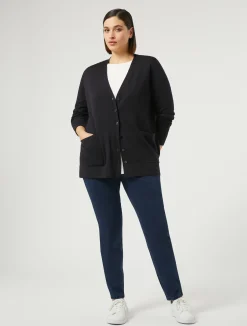 Best Marina Rinaldi Leggings-fit jersey denim jeans MIDNIGHTBLUE