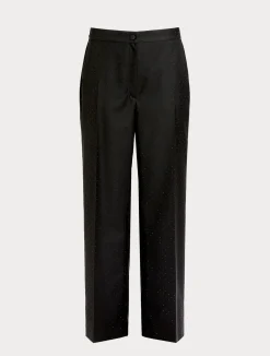 Hot Marina Rinaldi Levantine trousers with rhinestones BLACK