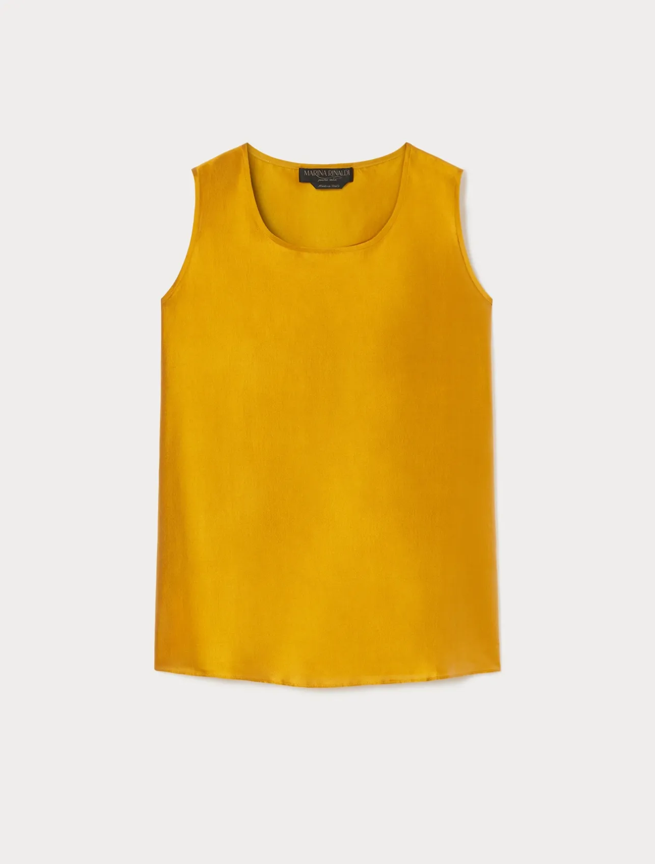 Discount Marina Rinaldi Light shantung silk top GOLD