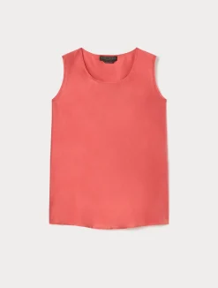 Discount Marina Rinaldi Light shantung silk top RED