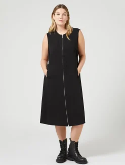Online Marina Rinaldi Lightweight cady dress BLACK