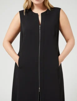 Online Marina Rinaldi Lightweight cady dress BLACK
