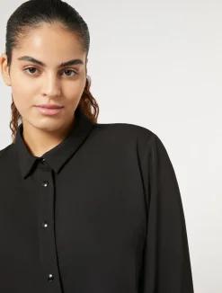 New Marina Rinaldi Lightweight cady shirt BLACK