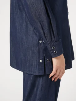 Sale Marina Rinaldi Lightweight denim shirt MIDNIGHTBLUE
