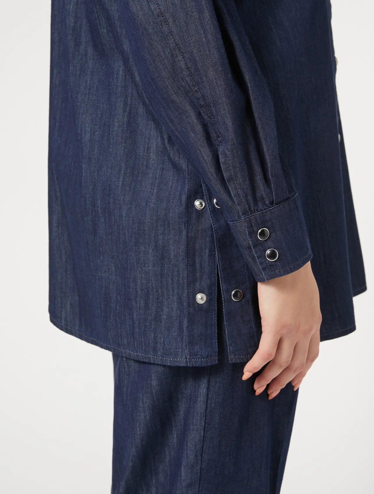 Sale Marina Rinaldi Lightweight denim shirt MIDNIGHTBLUE