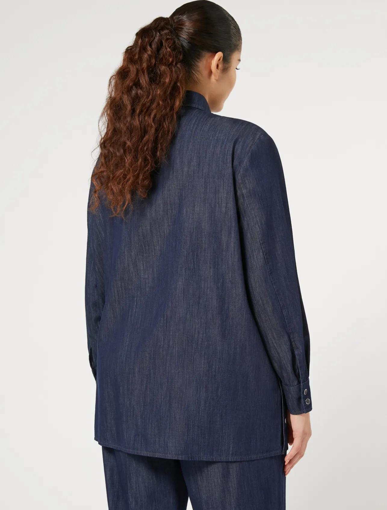 Sale Marina Rinaldi Lightweight denim shirt MIDNIGHTBLUE
