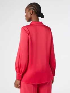 New Marina Rinaldi Lightweight satin shirt FUCHSIA