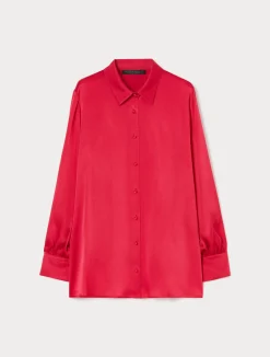 New Marina Rinaldi Lightweight satin shirt FUCHSIA