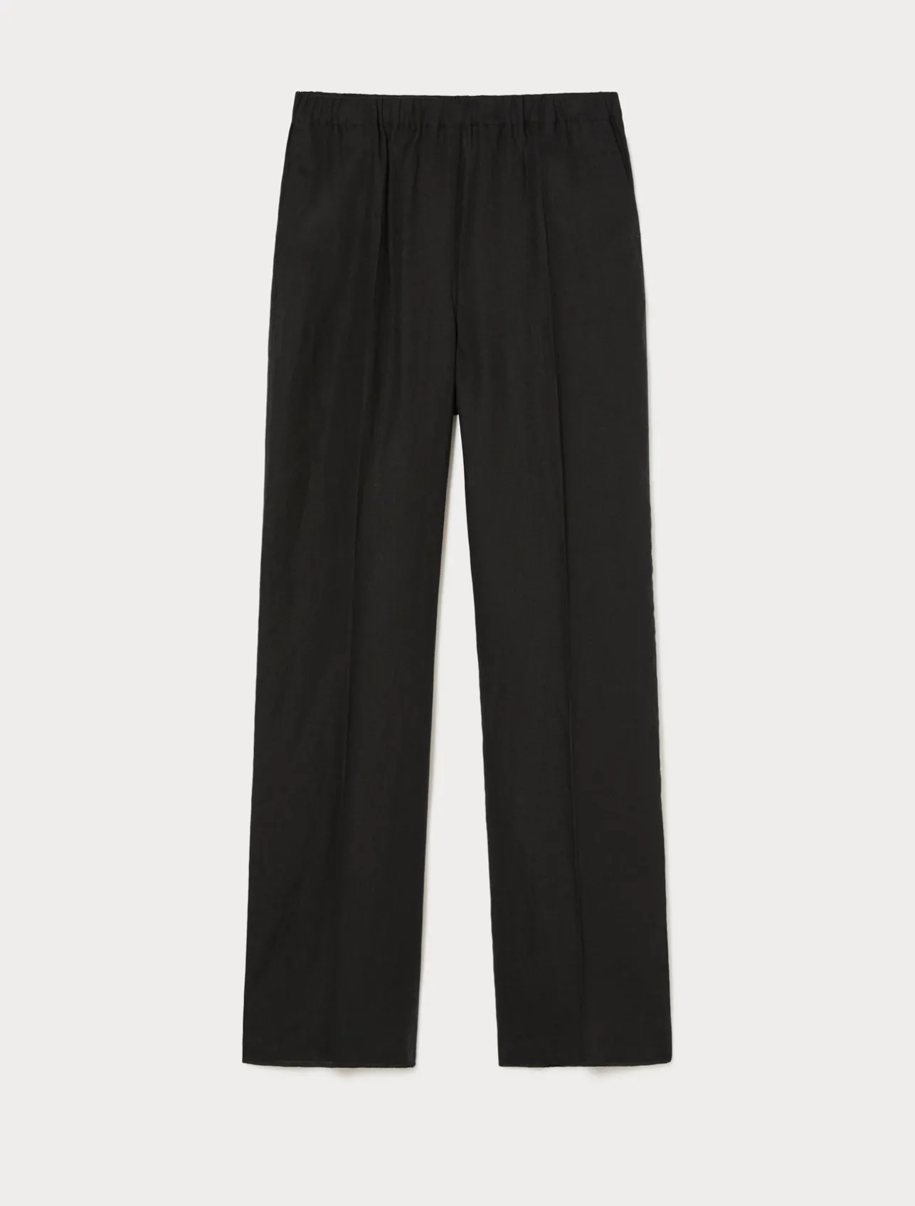 Best Marina Rinaldi Linen canvas trousers BLACK
