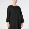 Fashion Marina Rinaldi Linen duster coat BLACK