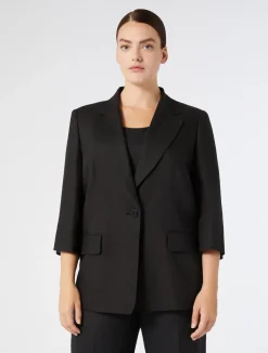 Clearance Marina Rinaldi Linen jacket BLACK
