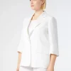 Discount Marina Rinaldi Linen jacket WHITE