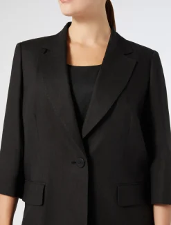 Clearance Marina Rinaldi Linen jacket BLACK