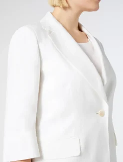 Discount Marina Rinaldi Linen jacket WHITE