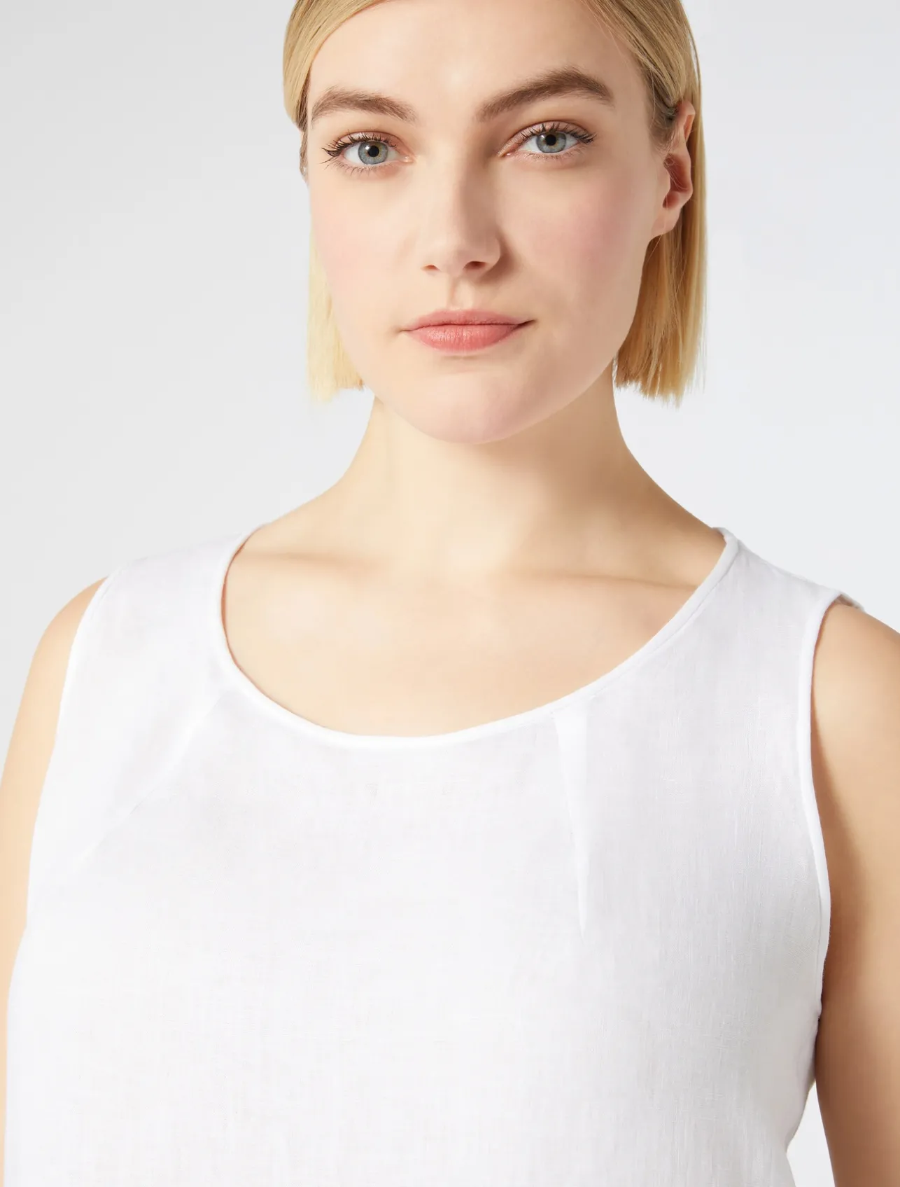 Outlet Marina Rinaldi Linen top OPTICALWHITE