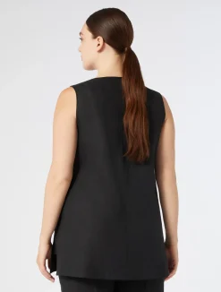 New Marina Rinaldi Linen top BLACK