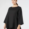 Online Marina Rinaldi Linen tunic BLACK