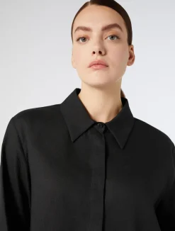 Sale Marina Rinaldi Linen tunic BLACK