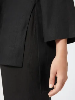 Online Marina Rinaldi Linen tunic BLACK