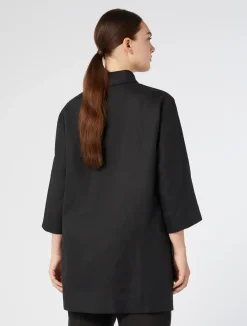 Sale Marina Rinaldi Linen tunic BLACK