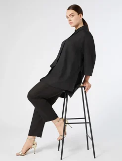 Sale Marina Rinaldi Linen tunic BLACK