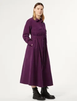 Clearance Marina Rinaldi Long corduroy dress PLUM