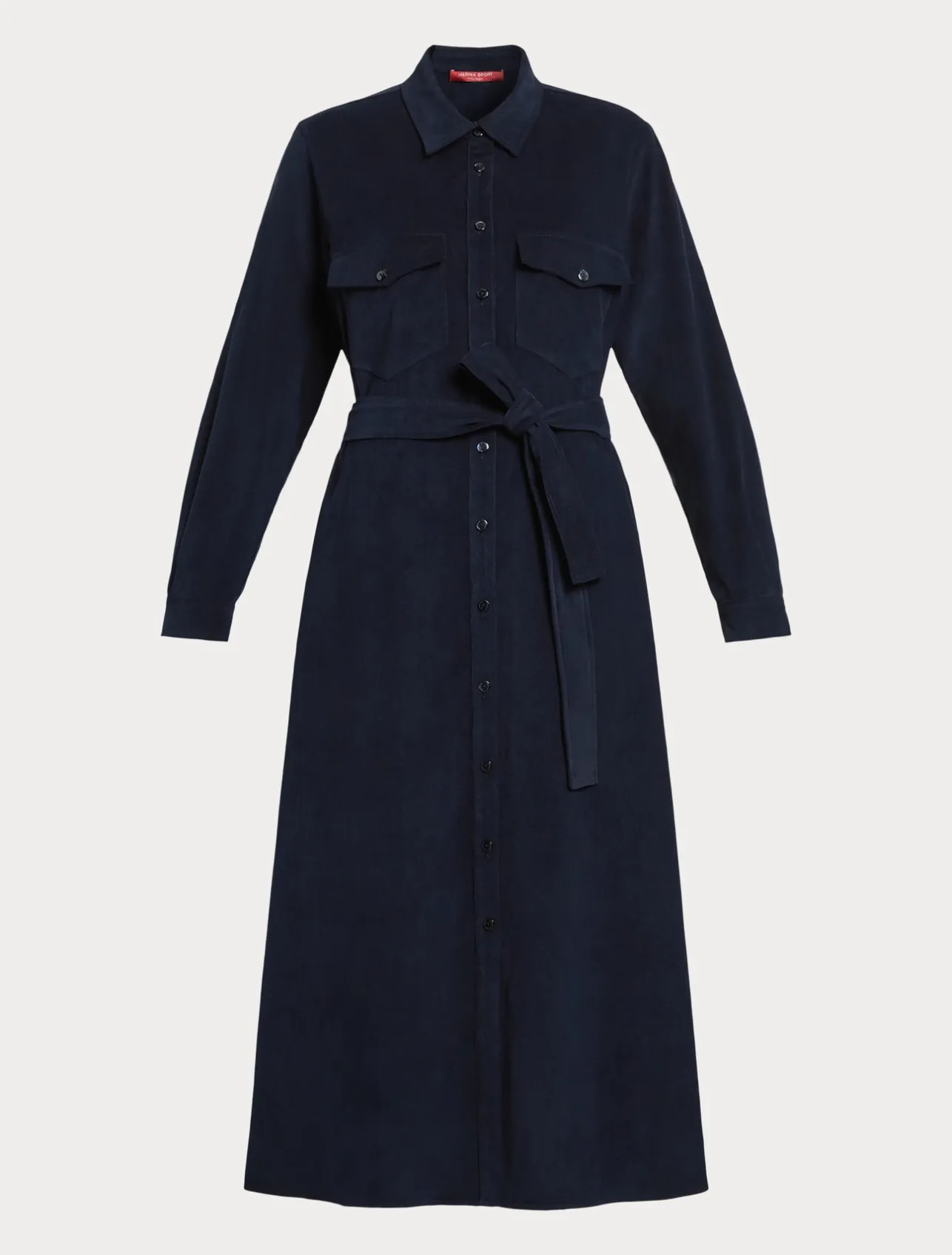 New Marina Rinaldi Long corduroy dress NAVY