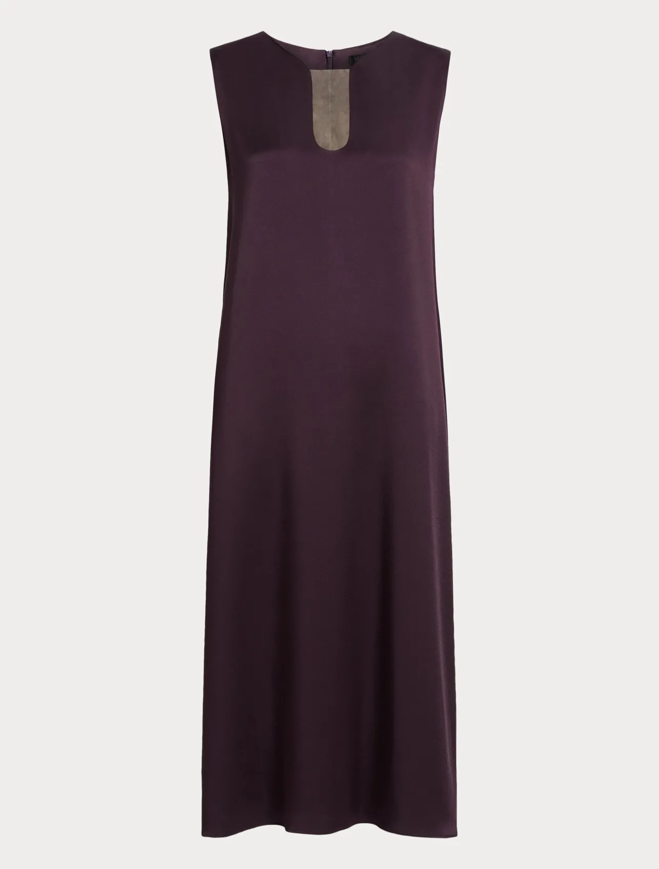 Discount Marina Rinaldi Long crepe envers satin dress BORDEAUX