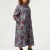 Sale Marina Rinaldi Long denim chambray dress NAVY