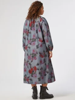 Sale Marina Rinaldi Long denim chambray dress NAVY