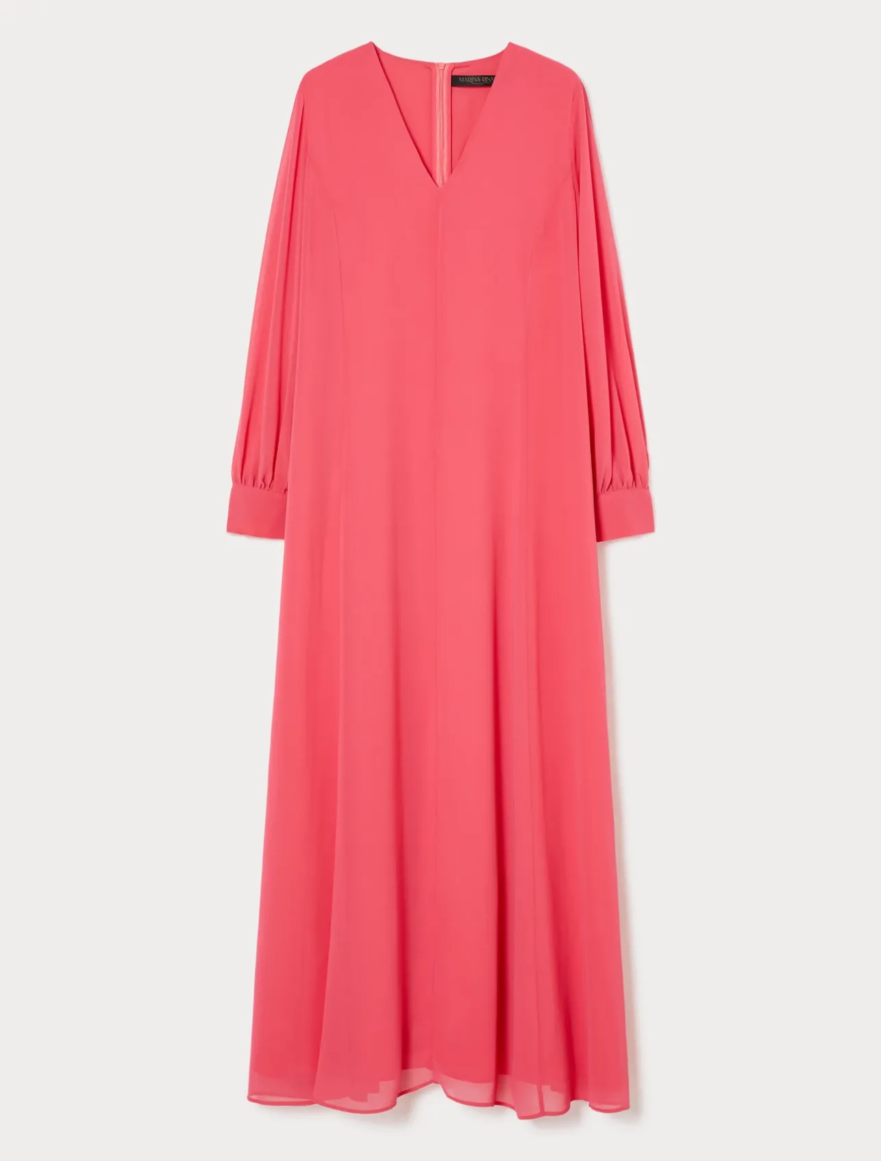 Clearance Marina Rinaldi Long georgette crêpe dress RED