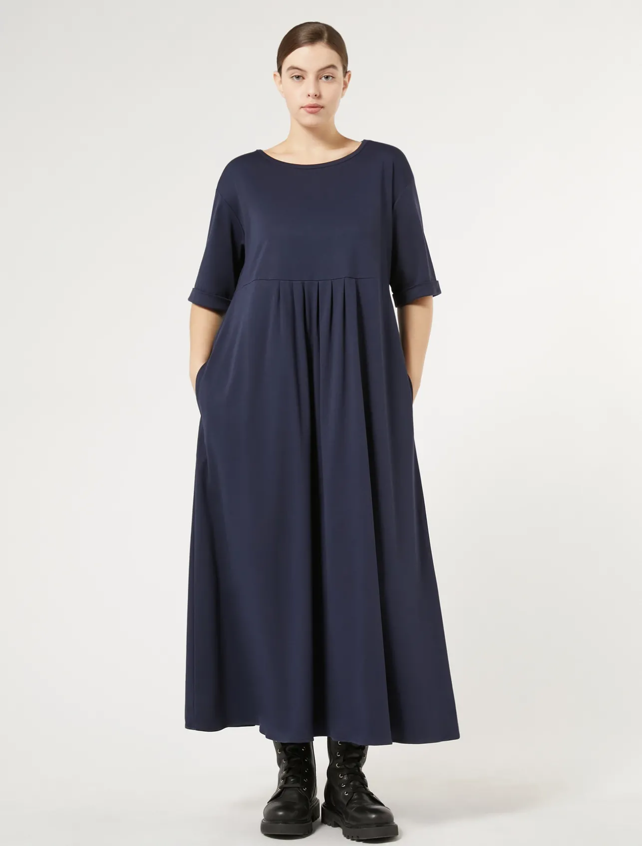 Online Marina Rinaldi Long jersey dress MIDNIGHTBLUE