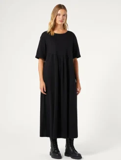 Discount Marina Rinaldi Long jersey dress BLACK