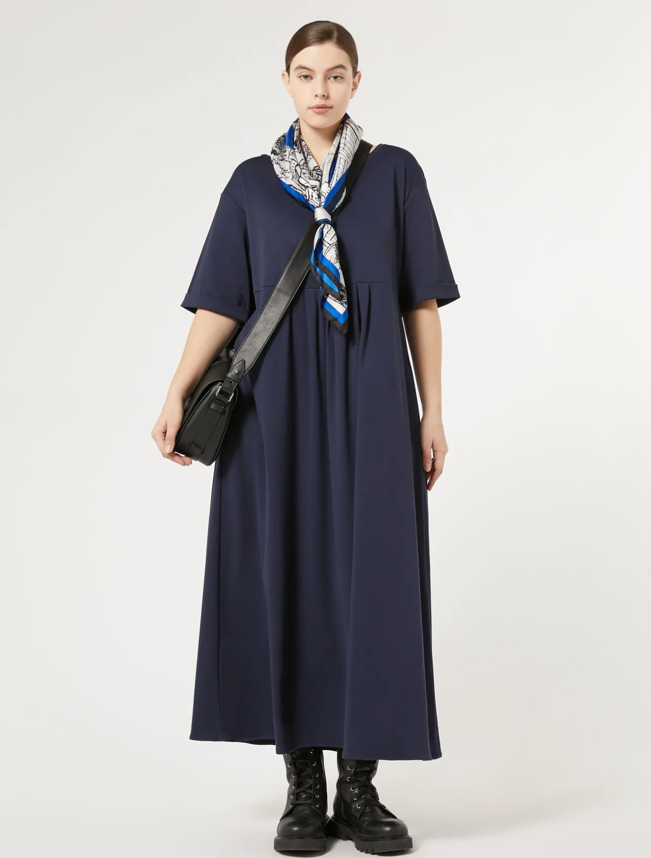 Online Marina Rinaldi Long jersey dress MIDNIGHTBLUE