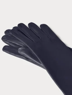 Fashion Marina Rinaldi Long Nappa leather gloves ULTRAMARINE