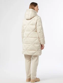 Online Marina Rinaldi Long padded jacket in water-repellent satin IVORY