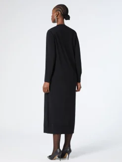 New Marina Rinaldi Long viscose cardigan BLACK