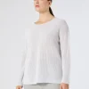 Best Marina Rinaldi Lurex cotton sweater OPTICALWHITE
