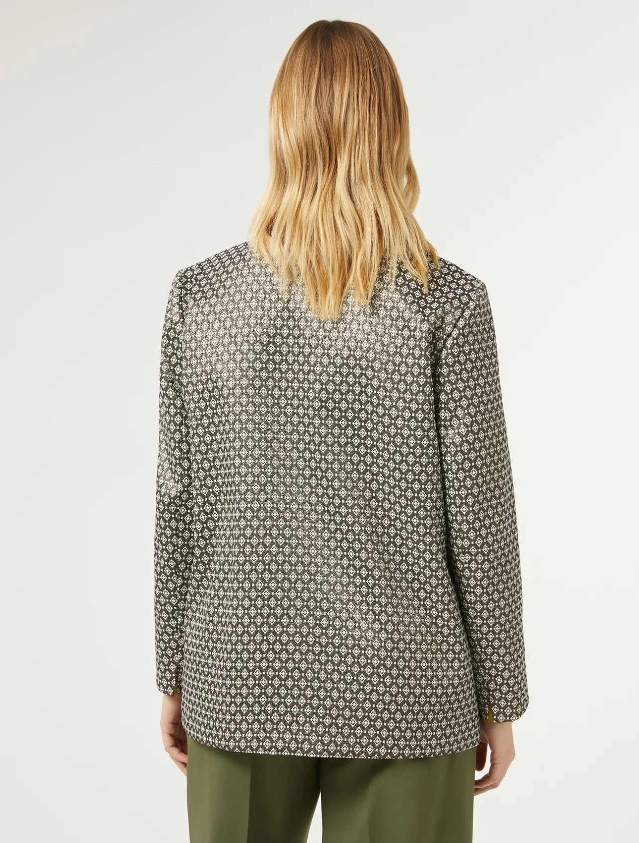 Discount Marina Rinaldi Lurex jacquard jacket SAND