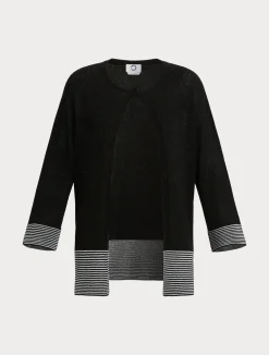 Sale Marina Rinaldi Lurex viscose cardigan BLACK