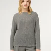 Best Marina Rinaldi Lurex viscose jumper MEDIUMGREY