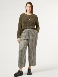 New Marina Rinaldi Lurex viscose jumper GREEN